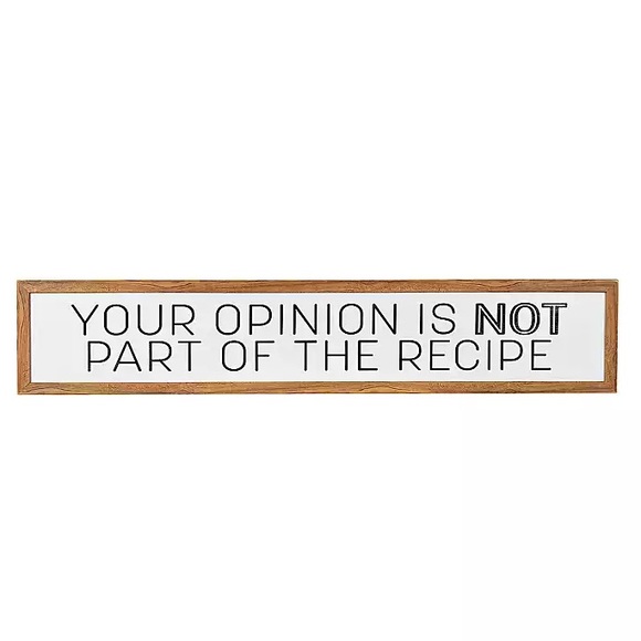 Not Part of the Recipe Framed Wall Plaque 37 x 7” - Picture 3 of 3